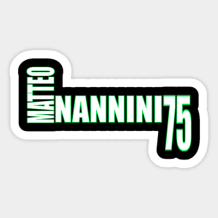 Matteo Nannini '23 white text Sticker